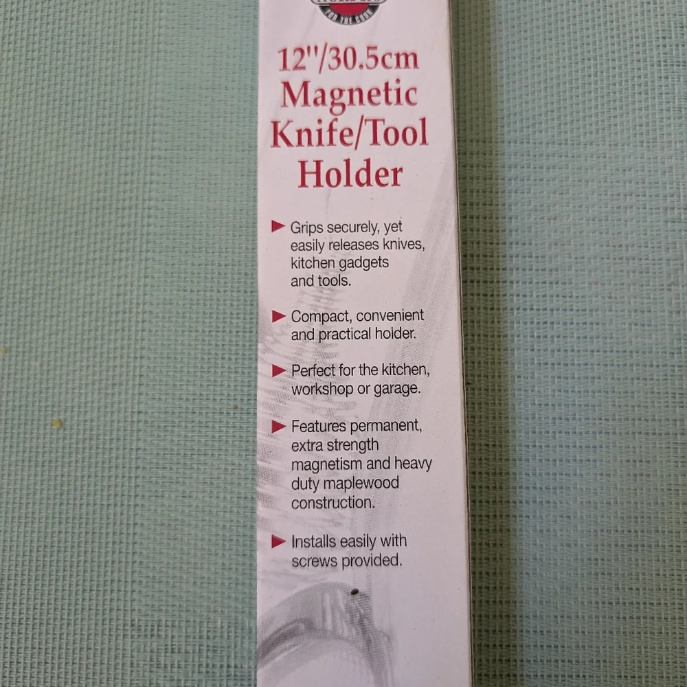 Magnetic Knife Holder Wood NEW Mounts to a Surface